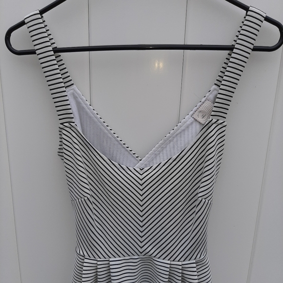 Anthropologie Striped Cross Back Dress - Picture 2 of 14
